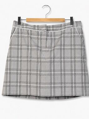 IZOD Golf PerformX "Cool-FX" Glen Plaid Skort, Gray, Women's Size 8